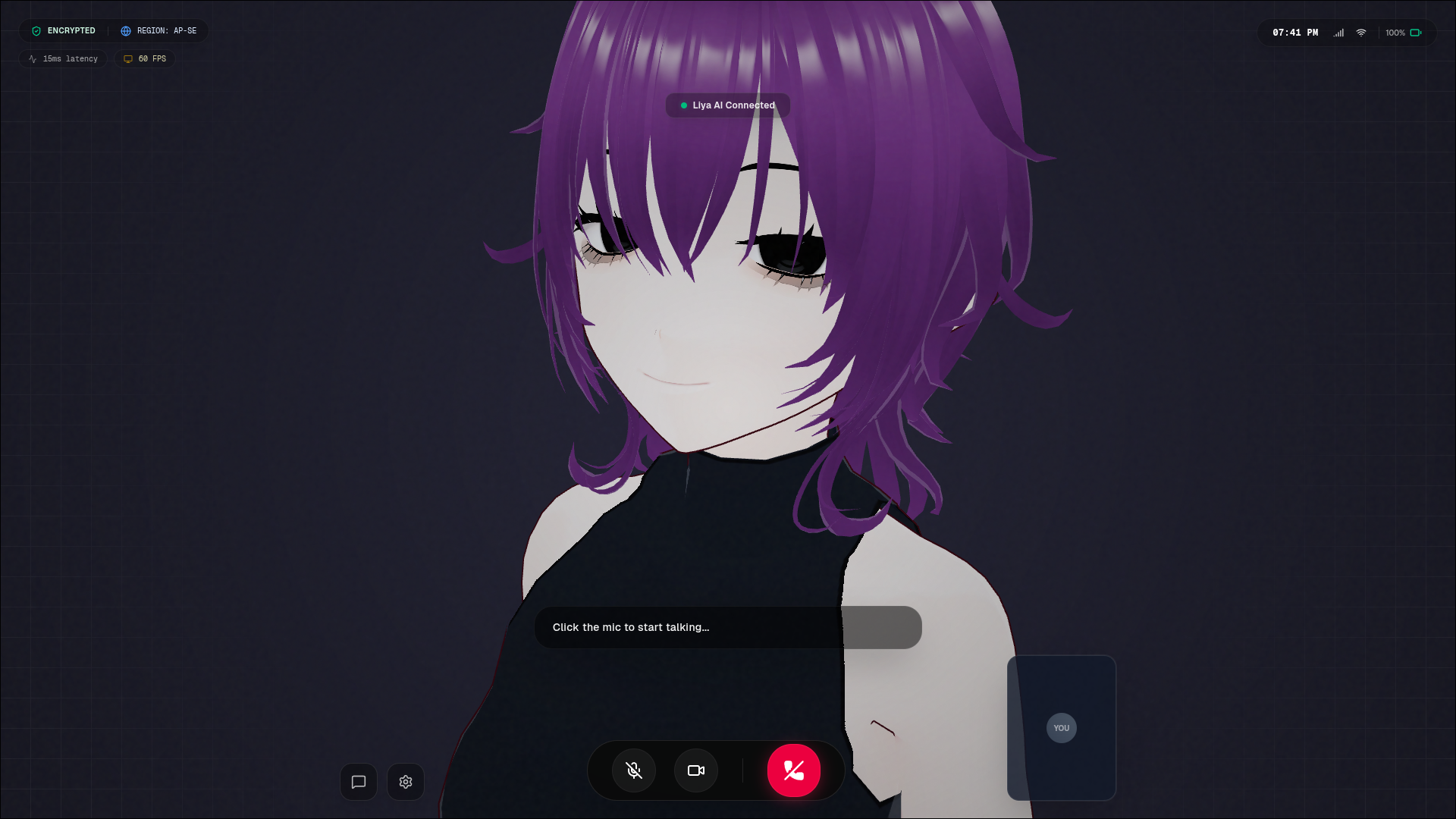 AI Anime VRM Livecall